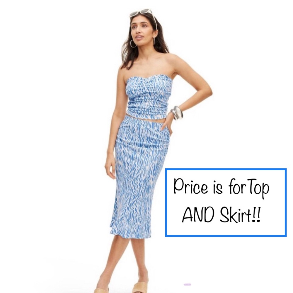 DVF for Target sea twig blue BOTH Skirt AND Top